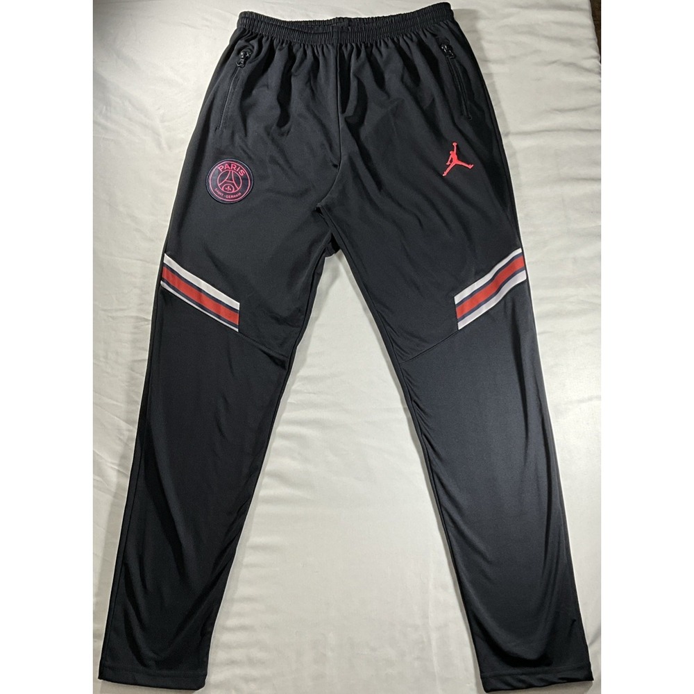 Nike Jordan Paris Saint Germain Black Statement Fleece Jogger Pants Men's Xl